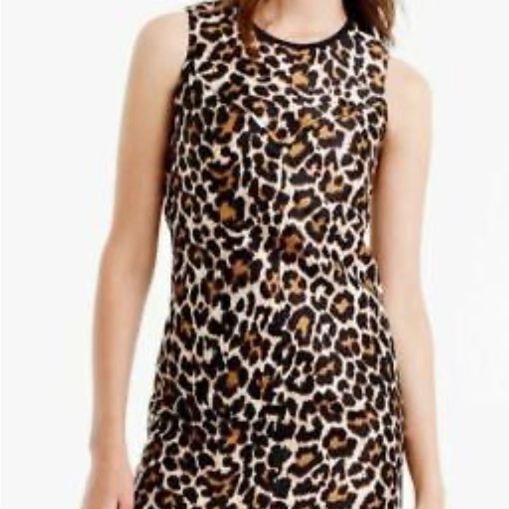 J. Crew Animal Print Sleeveless Dress